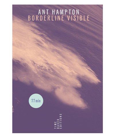 photo of purple cover of the book Borderline Visible by Ant Hampton 