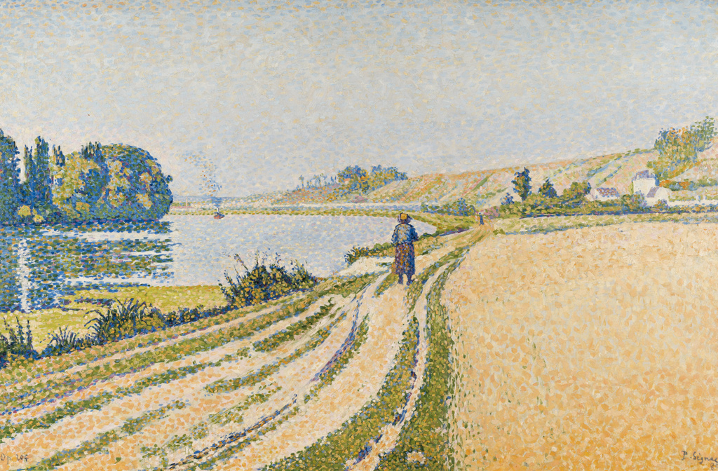 Paul Signac, Herblay – The Riverbank (op. 204), 1889. Oil on canvas. Gift of Lord and Lady Ridley-Tree