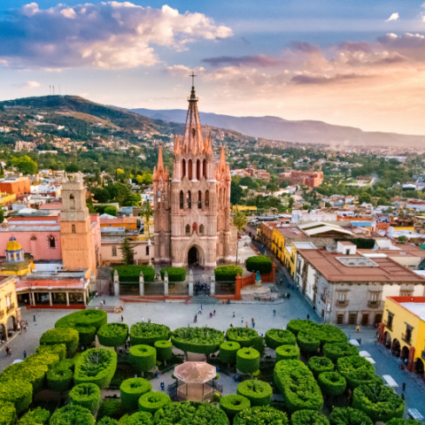 Aerial view of San Miguel