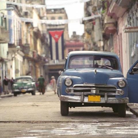 Cuba Car with door open