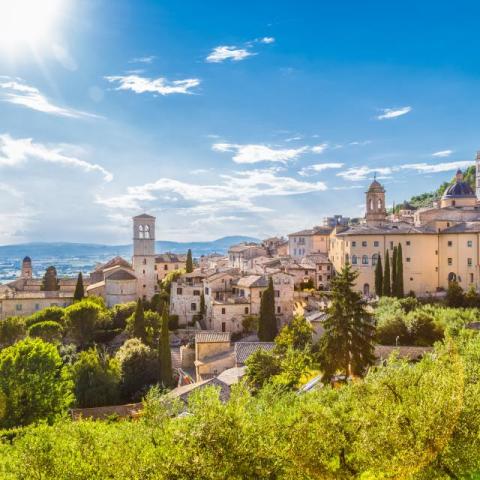 Historic town of Assisi, Umbria, Italy