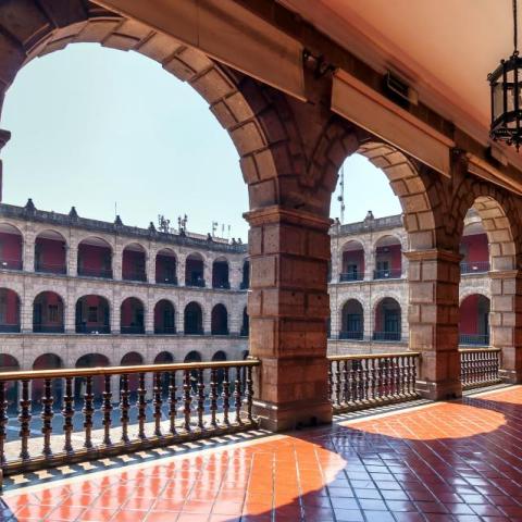 Photo from balcony at National Palace, Mexico CIty