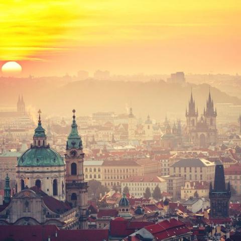 Prague at Sunrise small