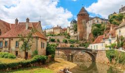 Medieval town of Semur en Auxois, Burgundy, France iStock-531313656