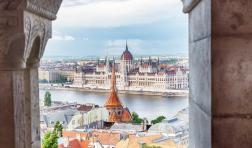 Parliament and the Danube River, Budapest, Hungary small