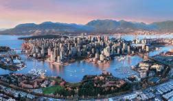 Vancouver city at sunset from Tourism Vancouver