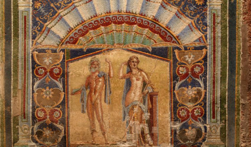 Wall mosaic of Neptune and Amphitrite, Herculaneum